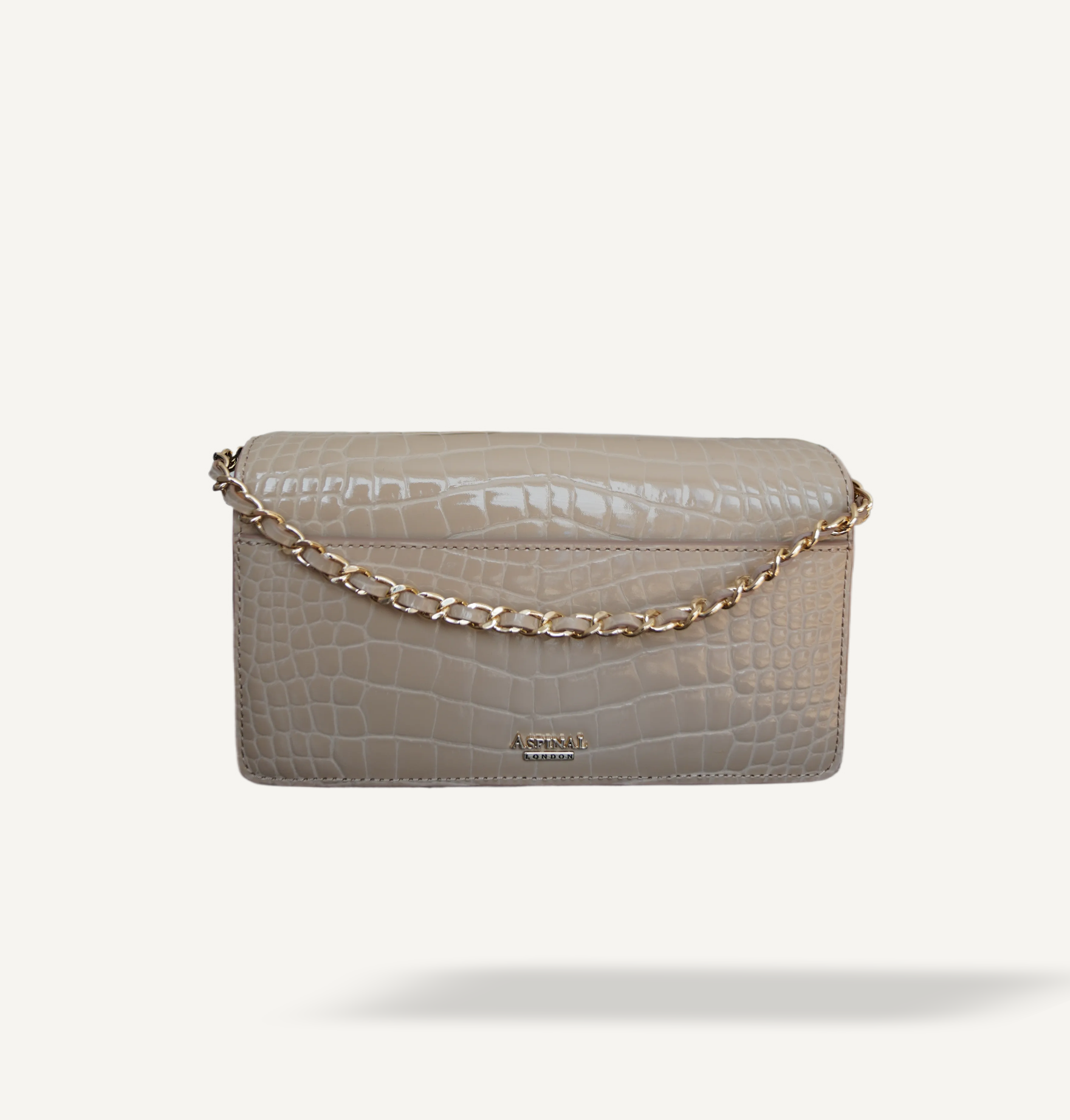 Aspinal of London - Mayfair® 2 Clutch (Soft Taupe)