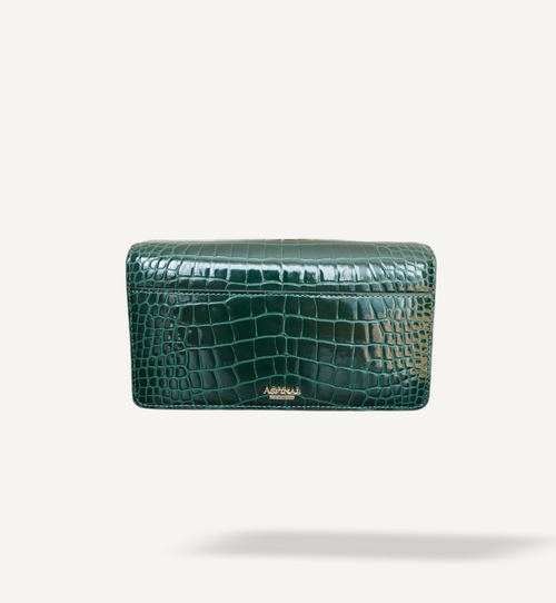 Aspinal of London- Mayfair® 2 Clutch (Green)
