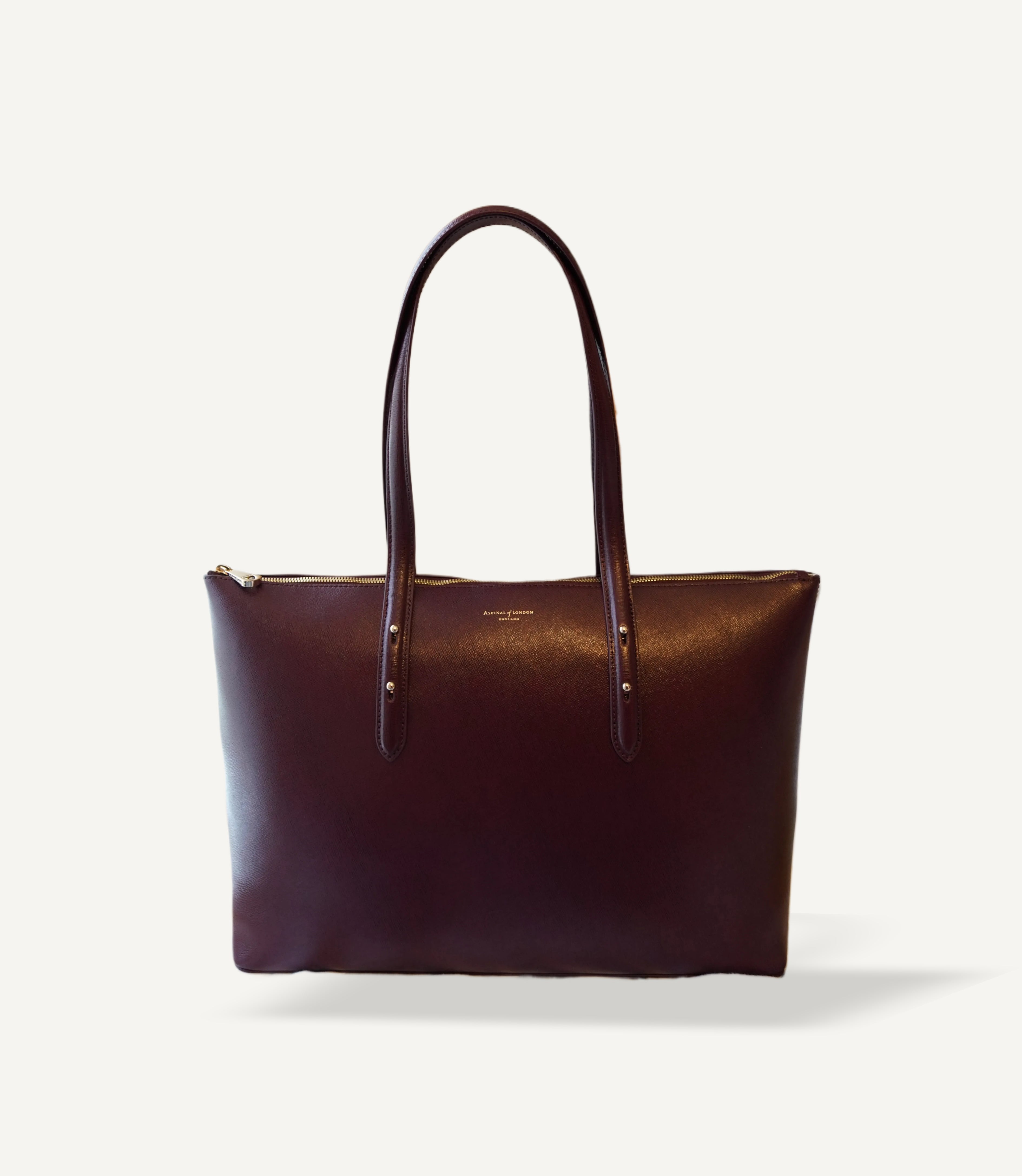 Aspinal of London- Regent Tote (Burgundy)